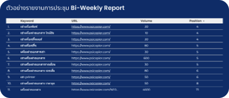 Bi-Weekly Report