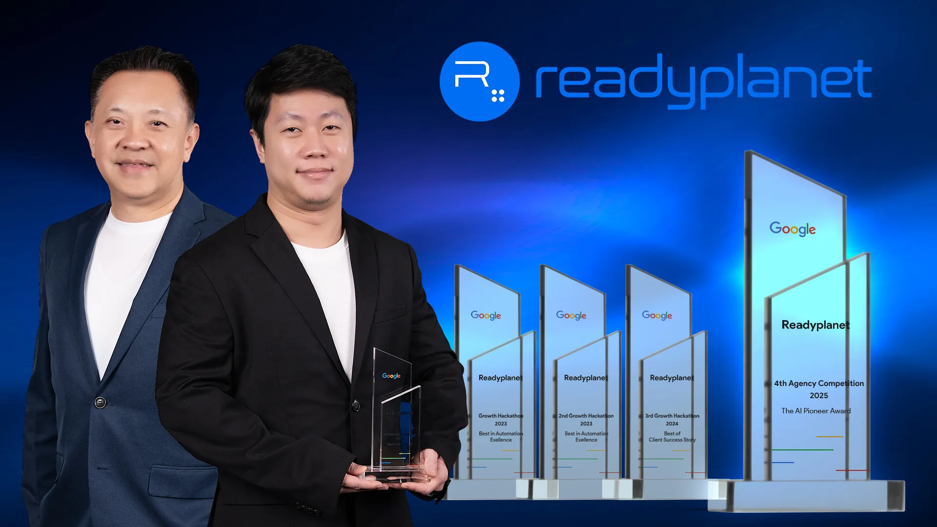 READY ตอกย้ำผู้นำ MarTech ไทย คว้ารางวัล The AI Pioneer Award จาก Google ต่อเนื่องเป็นปีที่ 4 ชูเทคโนโลยี AI Max for Search พลิกโฉมการทำโฆษณาออนไลน์ สร้างความสำเร็จสูงสุดให้ลูกค้า